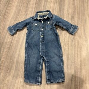 GAP Denim jumper 6-12 months one piece